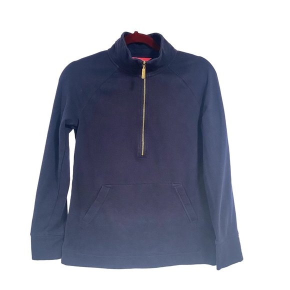 Lilly Pulitzer Skipper Navy‎ Blue Half Zip Popover Size XS - Picture 1 of 9